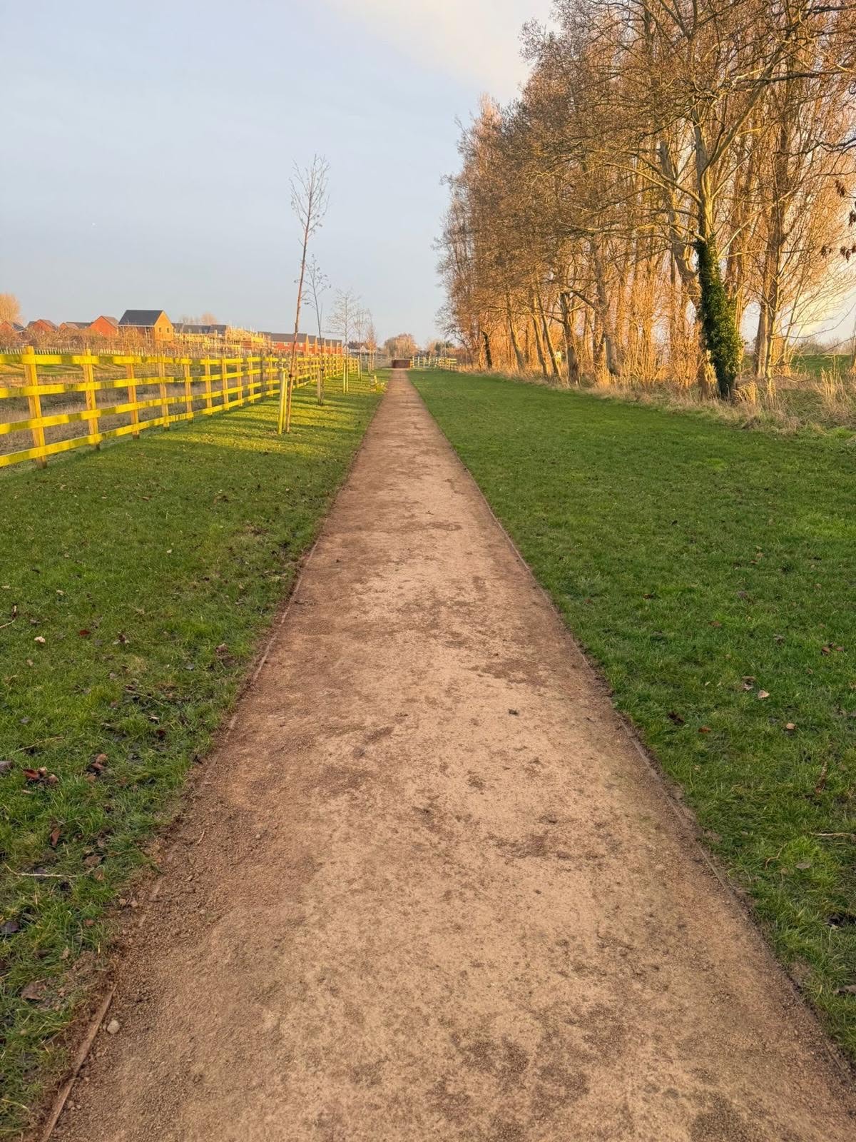 Same footpath after DMS rake-back and re-dressing works